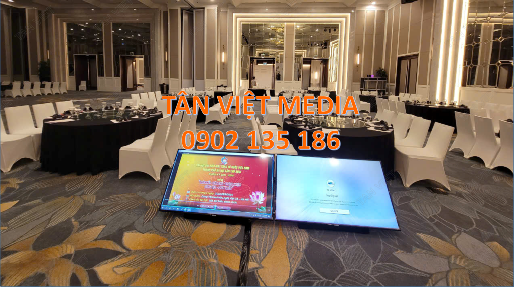 Cho thuê tivi nhắc lời tại KS melia 20.8.24