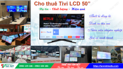 Dịch vụ cho thuê Tivi 50 inch uy tín - chất lượng - giá rẻ