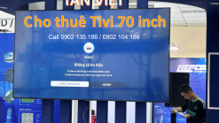 Cho thuê Tivi 70 inch 4K chất lượng cao phục vụ triển lãm, hội nghị