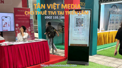 Thuê standee điện tử tại gian hàng Agribank 2024