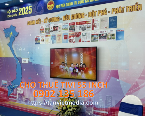 Cho thuê Tivi 55 inch chất lượng, chuyên nghiệp, lắp đặt tận nơi, giá cạnh tranh