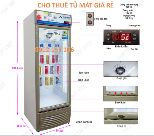 Dịch vụ cho thuê tủ mát chất lượng, uy tín, giá rẻ