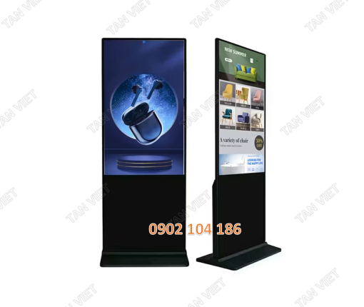 Màn hình quảng cáo chân đứng 65 inch chất lượng cao, giá rẻ. LH 0902 104 186