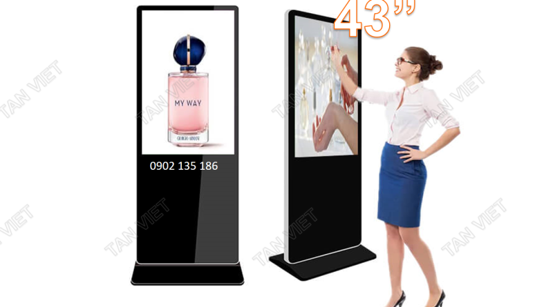 Dịch vụ cho thuê standee điện tử 43 inch cảm ứng, cấu hình cao, thiết kế hiện đại, dịch vụ uy tín, giá cạnh tranh
