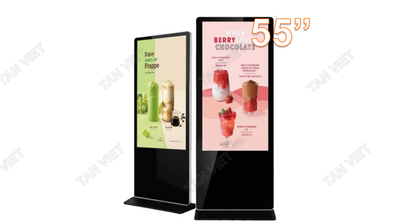 Cho thuê standee điện tử 55 inch đẹp, đồng bộ, số lượng lớn, lắp đặt tận nơi, giá rẻ