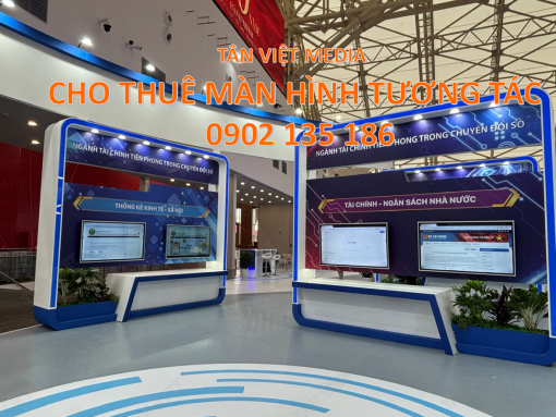 Báo giá dịch vụ cho thuê màn hình tương tác 55 inch phục vụ sự kiện, hội nghị, hội chợ, triển lãm, giá rẻ.