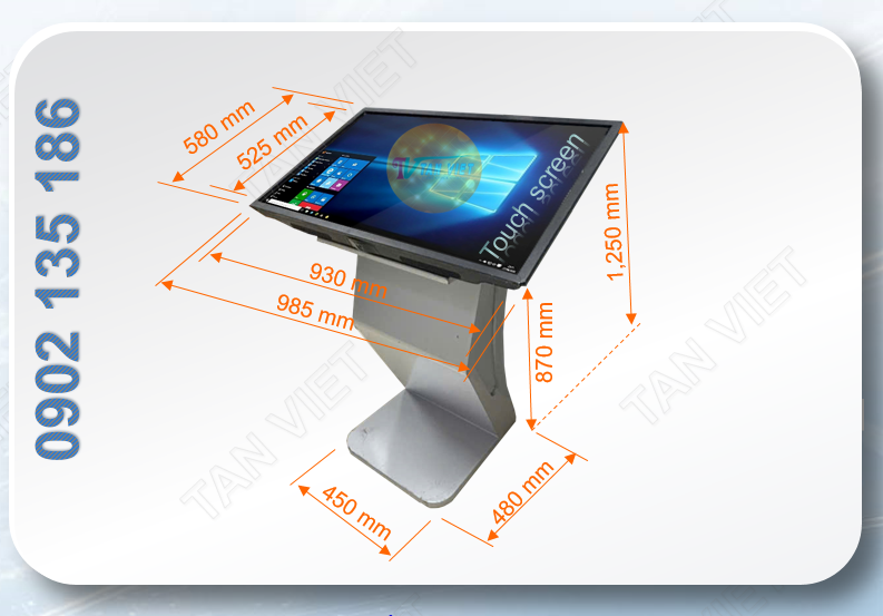 Cho thuê màn hình cảm ứng 42 inch chân quỳ, đẹp, đồng bộ, giá rẻ